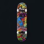 Skateboard Pont psychédélique pour les planchistes<br><div class="desc">Faites de ce Deck Psychedelic pour Skateboarders votre propre en ajoutant votre texte. Pour accéder aux outils de montage avancés,  allez à "Personnaliser ce modèle" et cliquez sur "Détails",  faites défiler et appuyez sur le lien "cliquer pour customiser plus loin".</div>