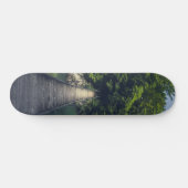 Skateboard Pont suspendu simple rivière Idrijca, Slovénie (Horz)