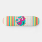 Skateboard Pony rose ; Bright Rainbow Strips (Horz)