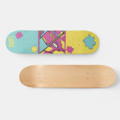 Skateboard Pop Art Abstrait coloré planche à roulettes person (Horz)