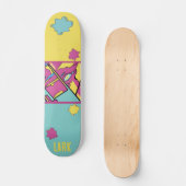 Skateboard Pop Art Abstrait coloré planche à roulettes person (Recto)