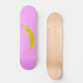 Skateboard Pop Art Banana en jaune (Recto)