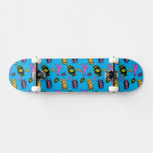 Skateboard Pop Art Comic Dessin dessiné (Horz)