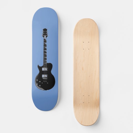 Skateboard Pop Art Guitare électrique (Recto)