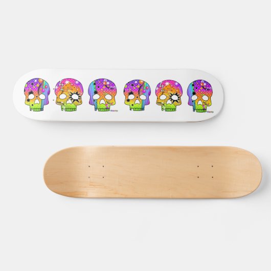 Skateboard - POP ART SKULLS (Horz)