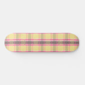 Skateboard Popcorn Bubblegum jaune Café rose Brown Plaid (Horz)