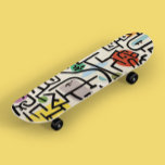 Skateboard Port riche de Paul Klee - Art Vintage Cool Abstrai<br><div class="desc">Pour les amateurs de beaux-arts ! Tableau vintage d'art abstrait cool avec la célèbre peinture abstraite Rich Port (1938) de Paul Klee. Idéal pour une idée cadeau. Il agit comme une pièce de déclaration avec une touche de style artistique unique. Il est parfait pour Anniversaire, Fête, Noël, Anniversaire, Mariage, et...</div>