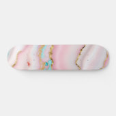 Skateboard Porte Marbre Populaire Blue Rose Collection Or (Horz)