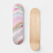 Skateboard Porte rose clair Marbre Collection tendance (Recto)