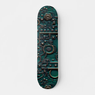 Skateboard Porte victorienne Steampunk Vert émeraude