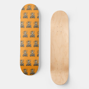 Skateboard Porteur de Flambeau Brûlant