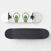 Skateboard Pose de cœur extraterrestre (Horz)