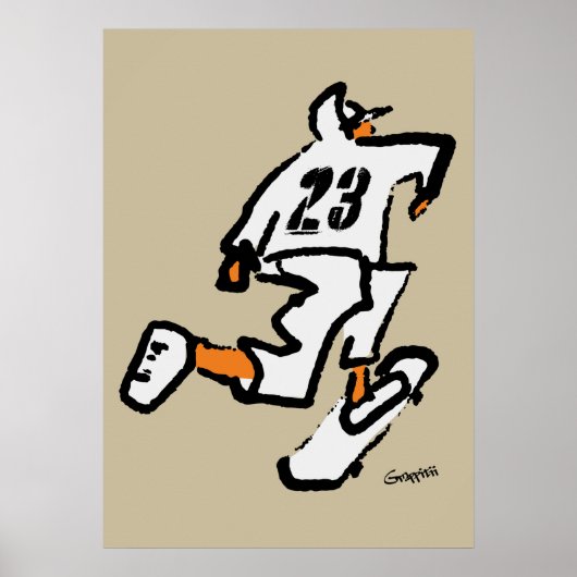 "Skateboard" Poster (Voorkant)