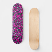 Skateboard Poster de animal de Cheetah Leopard rose moderne (Recto)