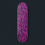 Skateboard Poster de animal de Cheetah Leopard rose moderne<br><div class="desc">Toujours tendance rose chaud couleur solide. Safari sauvage et poster de animal de jungle. Chic et moderne,  chic petit guépard,  léopard poster de animal en couleur blanche et pastel menthe et rose. Petit poster de animal léopard de guépard.</div>