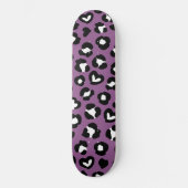 Skateboard Poster de animal, Léopard Violet, Spots De Cheetah (Recto)