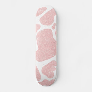 Skateboard Poster de animal rose Gold White Gros Spots de vac