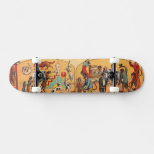 Skateboard Poster de cirque vintage Eddy Brothers