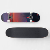 Skateboard Poster de l'espace rétro - Les spectateurs observe (Horz)