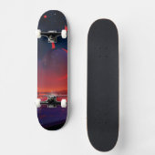 Skateboard Poster de l'espace rétro - Les spectateurs observe (Recto)