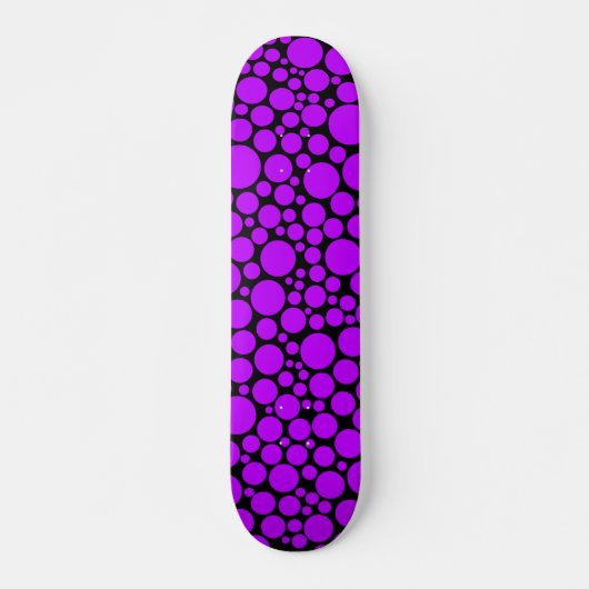 Skateboard Pot - Violet sur noir (Devant)