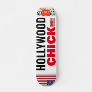 Skateboard POULETTE D'HOLLYWOOD USA 7 3/4" Planche de Skateb