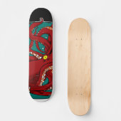 Skateboard Poulpe dans un pot (Recto)