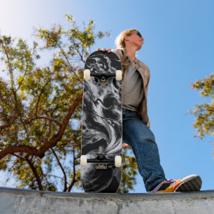 Skateboard Poulpe Kraken Fluide Encre Abstraite