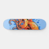 Skateboard poulpe orange (Horz)