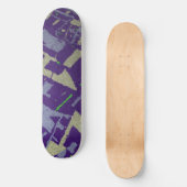 Skateboard Pourpre à section dorée (Recto)