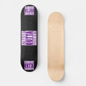 Skateboard Pourpre droit d'Outta Sacramento (Recto)