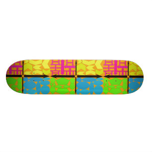 Skateboard Pourpre, jaune, bleu de Lite, vert de chaux,