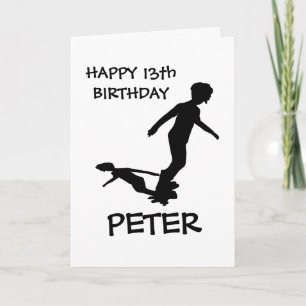 SKATEBOARD Power Slide HAPPY BIRTHDAY-Kaart Kaart