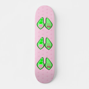 Skateboard Prêt pour la pop bébé fille pois rose