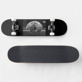 Skateboard preto Elefante (Horizontaal)