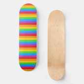 Skateboard Pride Ride : Drapeau Arc-en-ciel Horizontal (Recto)