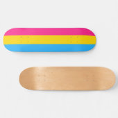 Skateboard Pride transexuelle (drapeau panaché) (Horz)