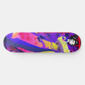 Skateboard Princesse jouant avec papillon. (Horz)