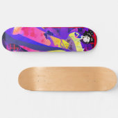 Skateboard Princesse jouant avec papillon. (Horz)