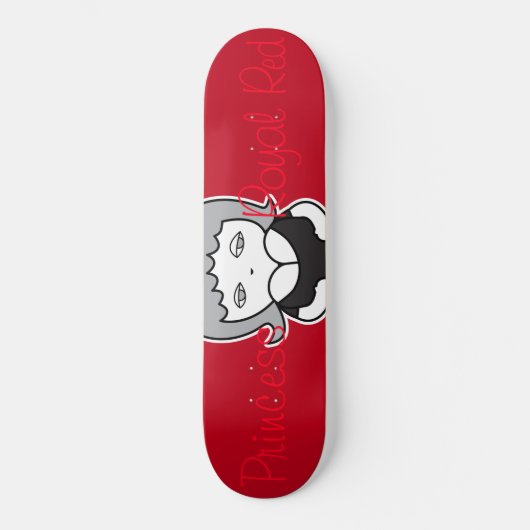 Skateboard Princesse sur Royal Red 2 (Recto)