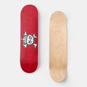 Skateboard Princesse Tiara sur Royal Red (Recto)