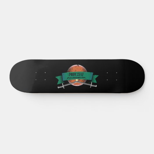 Skateboard Prov. 27:17 Iron Sharpens Fer (Horz)
