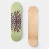 Skateboard Psychedelic Eye Plant - Surreal Botanical Mandala (Recto)
