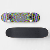 Skateboard Psychedelic Neon Ripples (Horz)