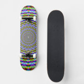 Skateboard Psychedelic Neon Ripples (Recto)
