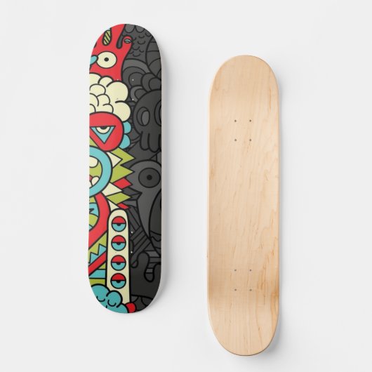 Skateboard Psychedelic Patterns (Recto)