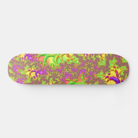 Skateboard Psychédélique Colorée Acide Trip Abstrait Fractal (Horz)