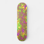 Skateboard Psychédélique Colorée Acide Trip Abstrait Fractal (Recto)