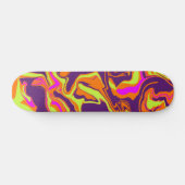 Skateboard psychédélique de la fonte des années 80 (Horz)