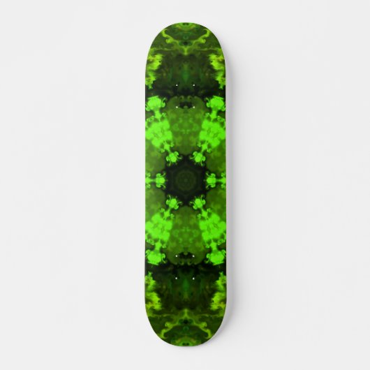 Skateboard Psychédélique Hippie Vert (Devant)